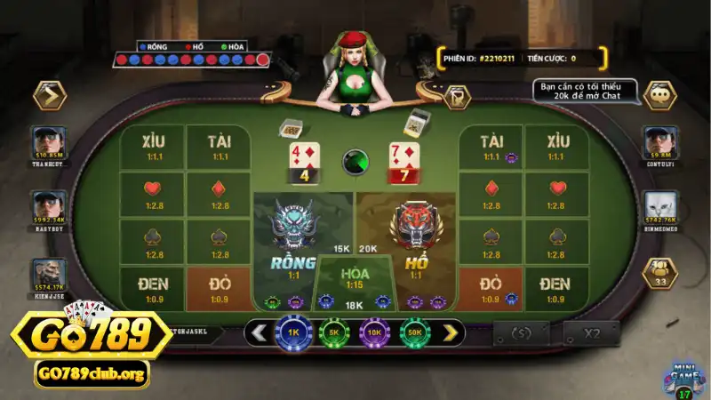 Luật chơi bài Rồng Hổ chi tiết cho người mới